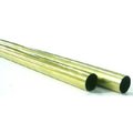Cr Laurence Decorative Metal Tube, Round, 12 in L, 1/4 in Dia, 0.014 in Wall, Brass 8131